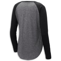 Raglan Sleeve Tee | Black/Gray - Front
