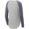 Raglan Sleeve Tee | Navy/Gray - Back