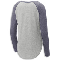 Raglan Sleeve Tee | Navy/Gray - Back