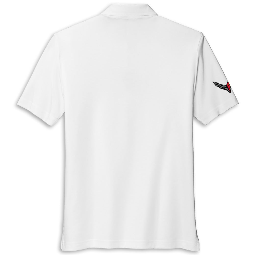 TravisMathew Montery Chest Stripe Polo - White - Back