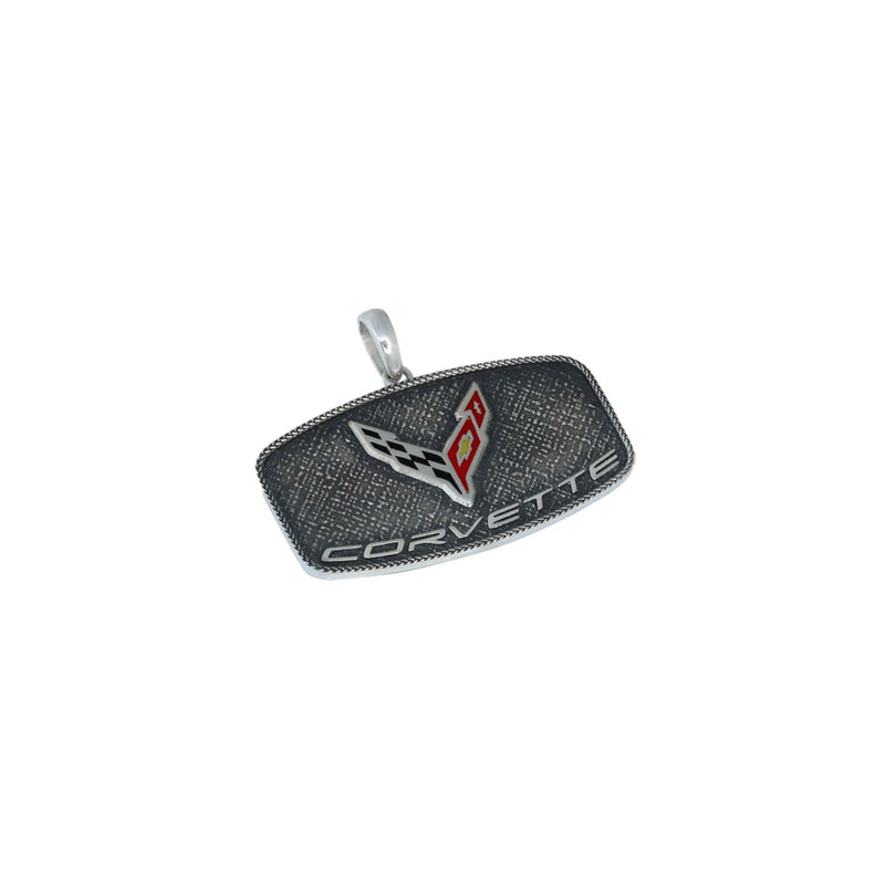 C8 Corvette Pendant | Sterling Silver