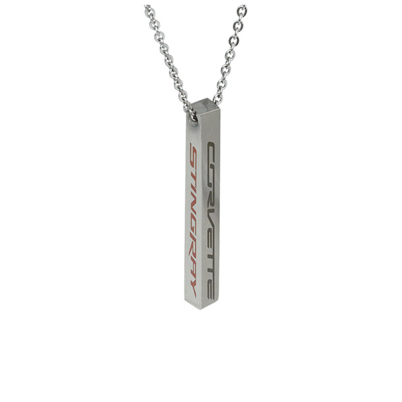C7 Stingray Bar Necklace | Silver