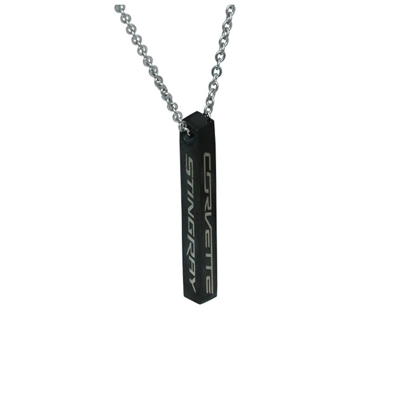 C7 Stingray Bar Necklace | Black