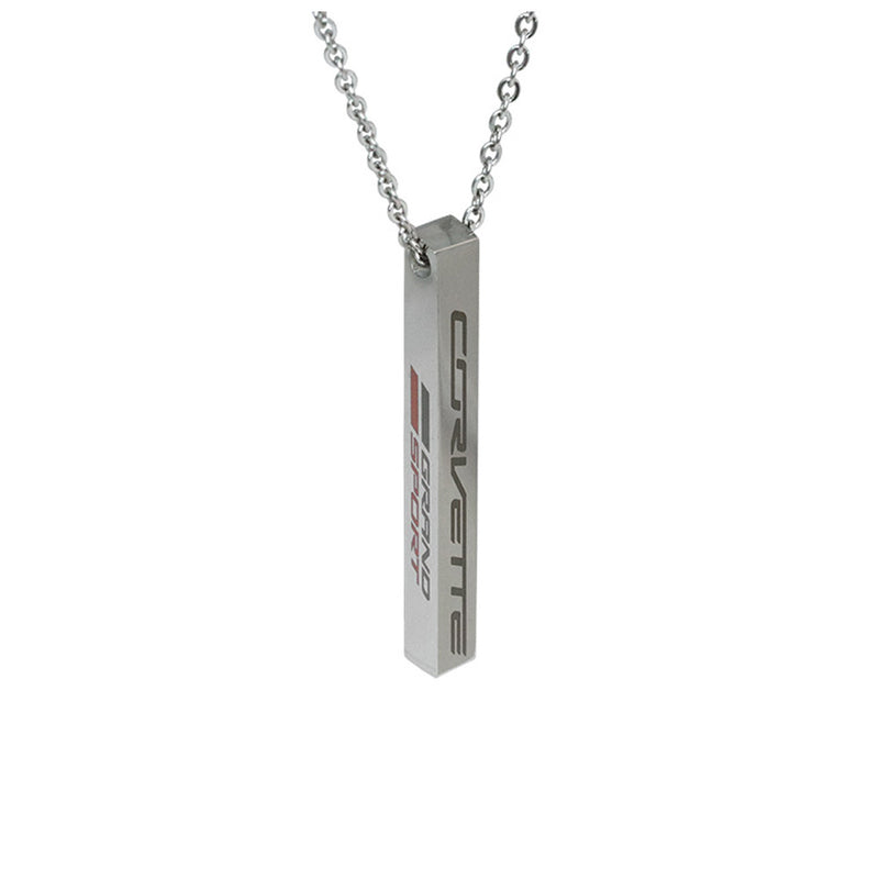 C7 Grand Sport Bar Necklace | Silver