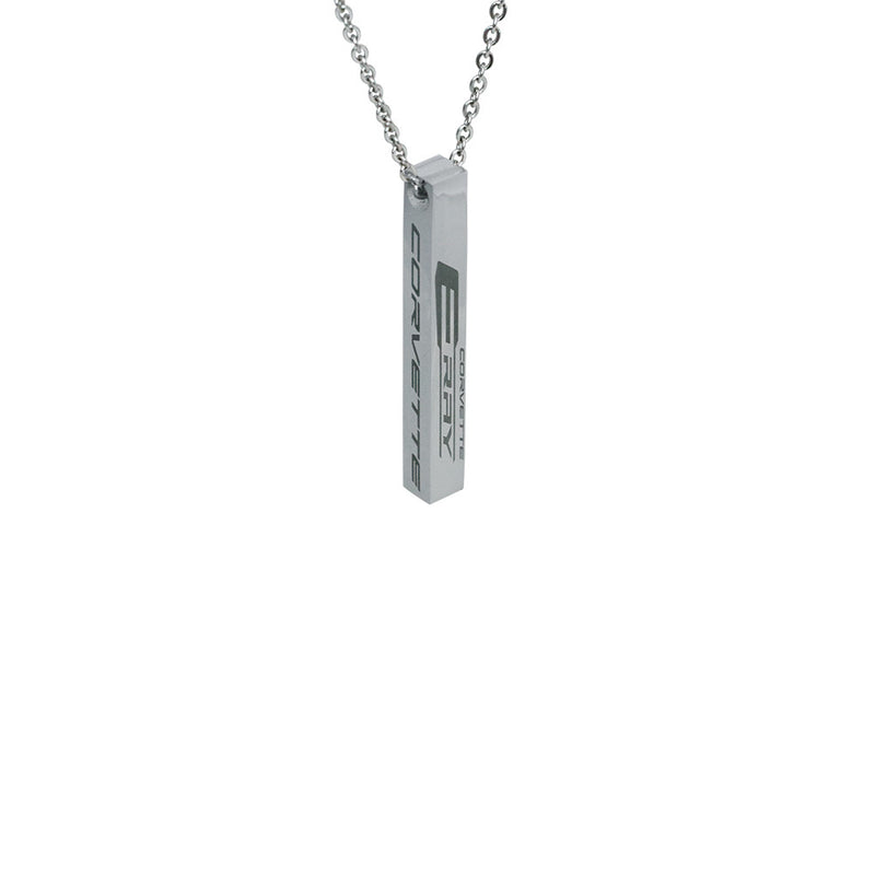 C8 ERAY Bar Necklace | Silver