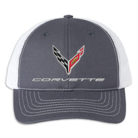 C8 Corvette Classic Cap - Charcoal/White