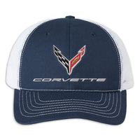 C8 Corvette Classic Cap - Navy/White - Front