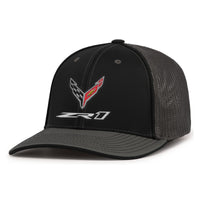 ZR1 Fitted Trucker Cap | Black/Graphite - 3/4 View