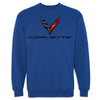 C8 Corvette USA Made | Crewneck Sweatshirt - Royal Blue - Front