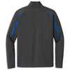 Corvette C8 Colorblock Quarter-Zip | Charcoal Gray/True Royal - Back
