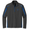 Corvette C8 Colorblock Quarter-Zip | Charcoal Gray/True Royal - Front