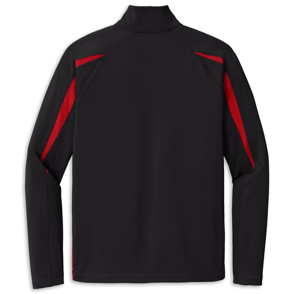 Corvette C8 Colorblock Quarter-Zip | Black/Red - Back
