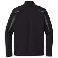 Corvette C8 Colorblock Quarter-Zip | Black/Charcoal Gray - Back