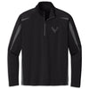 Corvette C8 Colorblock Quarter-Zip | Black/Charcoal Gray - Front