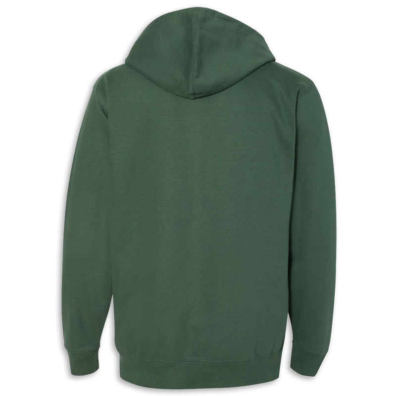 C8 Full-Zip Hooded Fleece | Alpine Green - Back