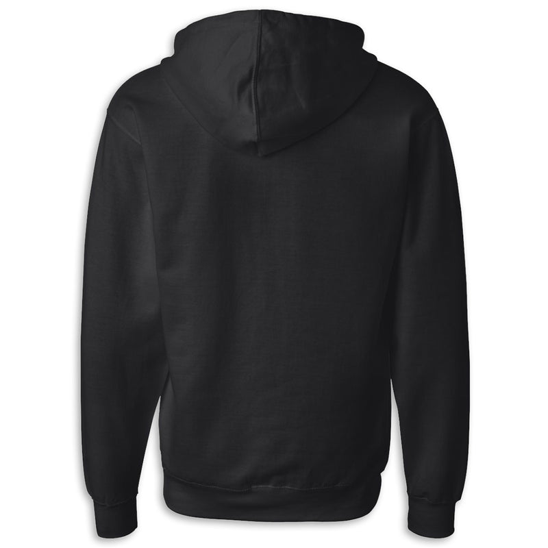 C8 Full-Zip Hooded Fleece | Black - Back