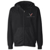 C8 Full-Zip Hooded Fleece | Black - Front