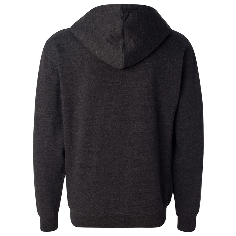 C8 Full-Zip Hooded Fleece | Charcoal Heather - Back