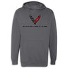 C8 Hooded Fleece | Classic Charcoal - Front