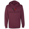 C8 Hooded Fleece | Maroon - Front