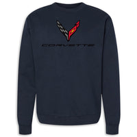 C8 Crewneck Fleece | Classic Navy - Front