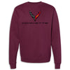 C8 Crewneck Fleece | Maroon - Front