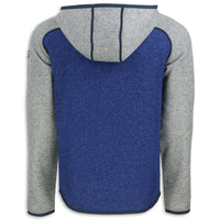 Cutter & Buck Hooded Fleece | Tour Blue/Polished Heather - Back