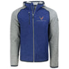 Cutter & Buck Hooded Fleece | Tour Blue/Polished Heather - Front