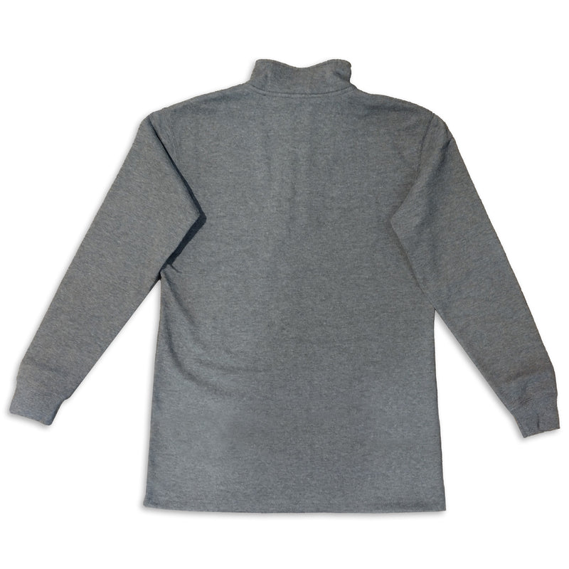 Quarter-Zip Fleece | Gray - Back