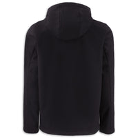 Back - Corvette Softshell Hooded Jacket | Black/Red