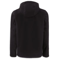 Back - Corvette Softshell Hooded Jacket | Black/Pure Slate