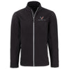 Front - Corvette Full-Zip Softshell Jacket | Black/Pure Slate