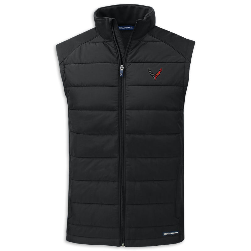 Front - C8 Men’s Soft Shell Vest | Black