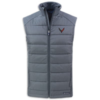 Front - C8 Men’s Soft Shell Vest | Gray
