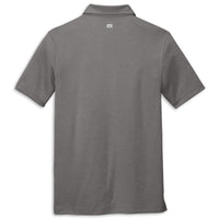 TravisMathew Performance Polo | Quiet Shade Gray Heather - Back