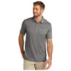 TravisMathew Performance Polo | Quiet Shade Gray Heather - On Figure Front