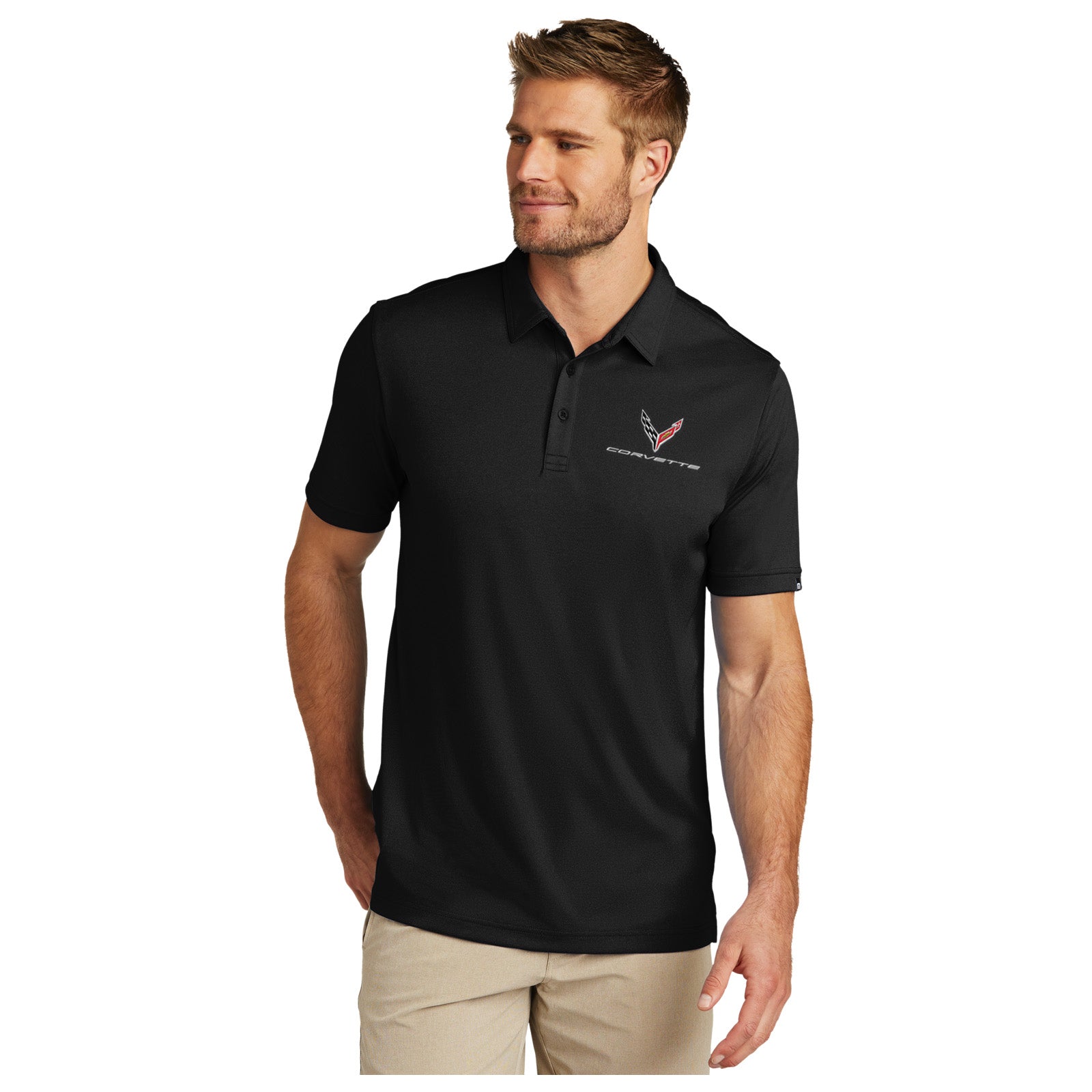 TravisMathew Performance Polo | Black – CorvetteCollection.com