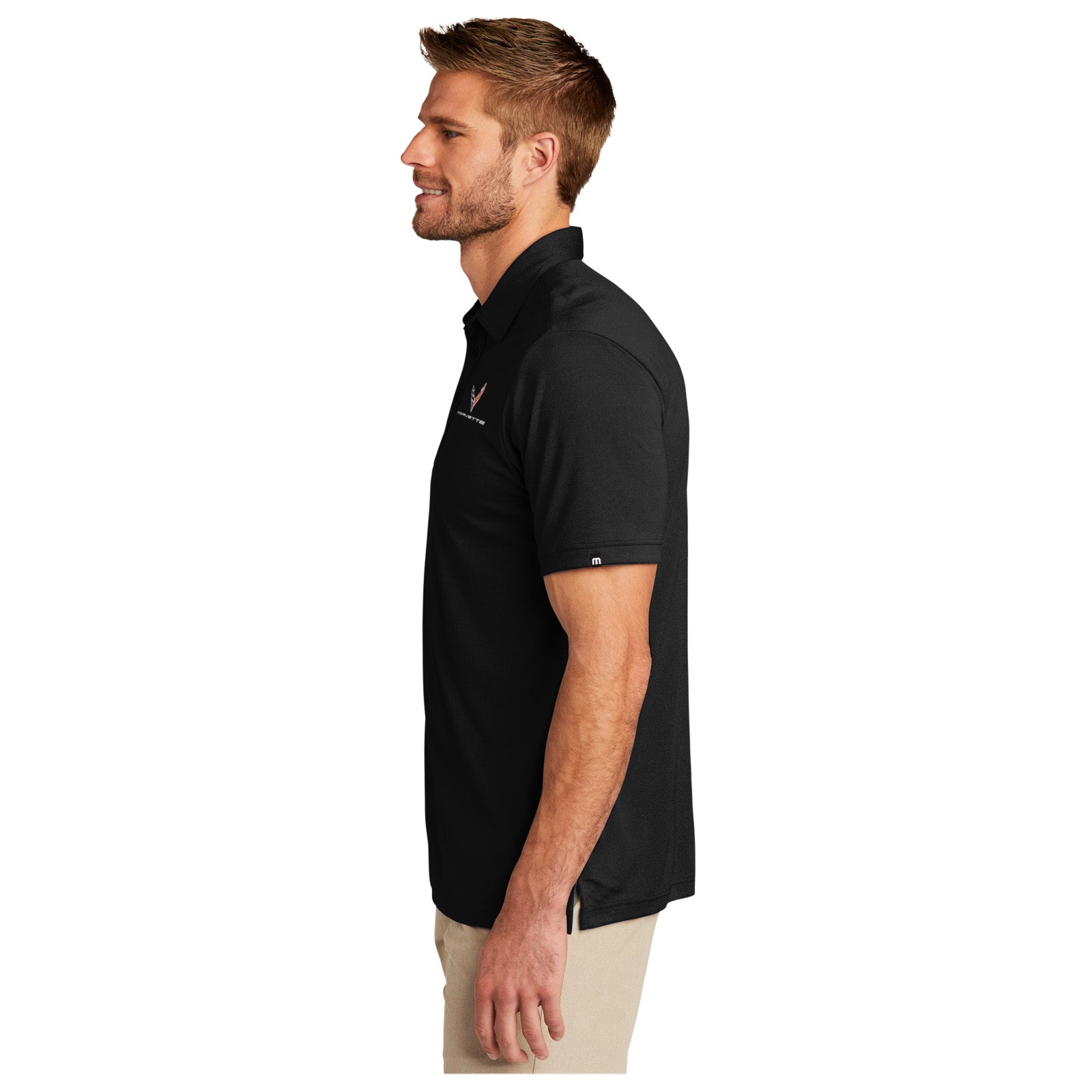 TravisMathew Performance Polo | Black – CorvetteCollection.com