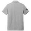 TravisMathew Chest Stripe Polo | Quiet Shade Gray Heather - Back
