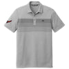 TravisMathew Chest Stripe Polo | Quiet Shade Gray Heather - Front