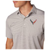Johnnie-O Performance  Polo | Meteor - On Figure Close Up