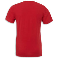 C8 Corvette Crossed Flags Tee | Canvas Red - Back