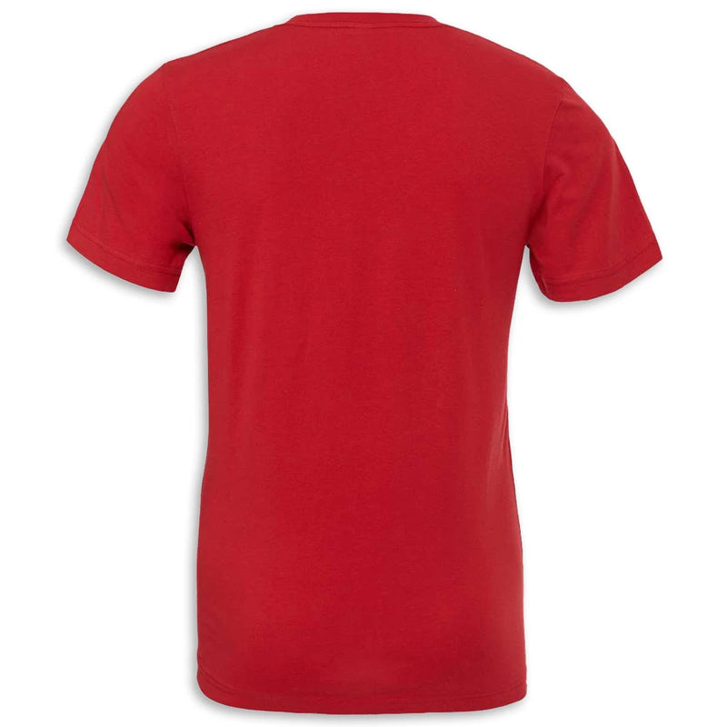 C8 Corvette Crossed Flags Tee | Canvas Red - Back