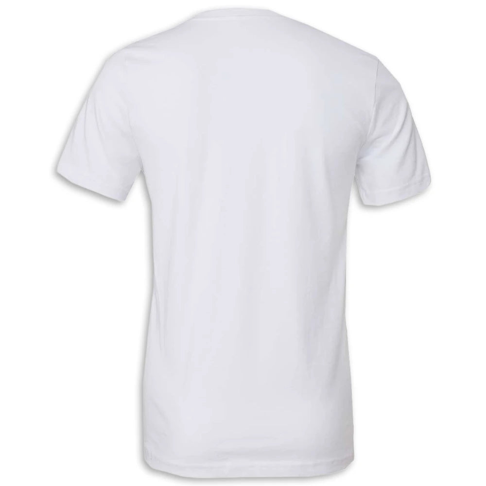 C8 Corvette Crossed Flags Tee | White - Back