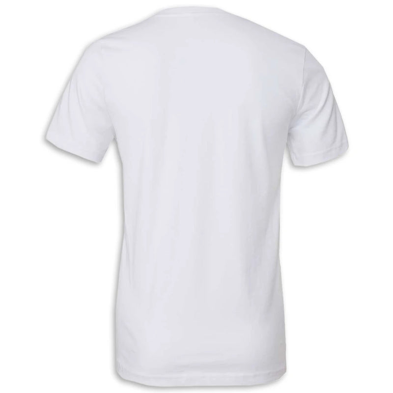 C8 Corvette Crossed Flags Tee | White - Back