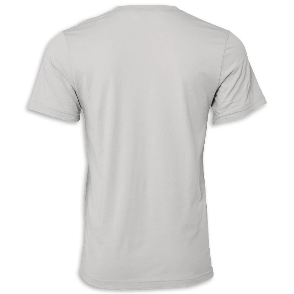 C8 Corvette Crossed Flags Tee | Solid Athletic Gray - Back