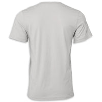 C8 Corvette Crossed Flags Tee | Solid Athletic Gray - Back