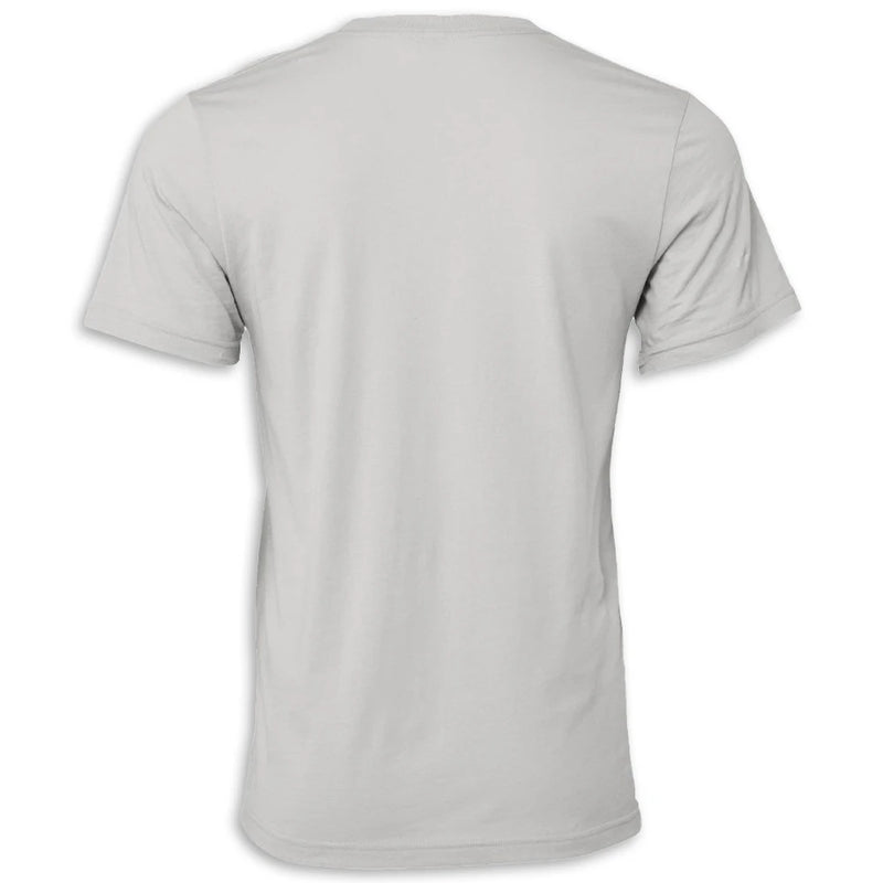 C8 Corvette Crossed Flags Tee | Solid Athletic Gray - Back