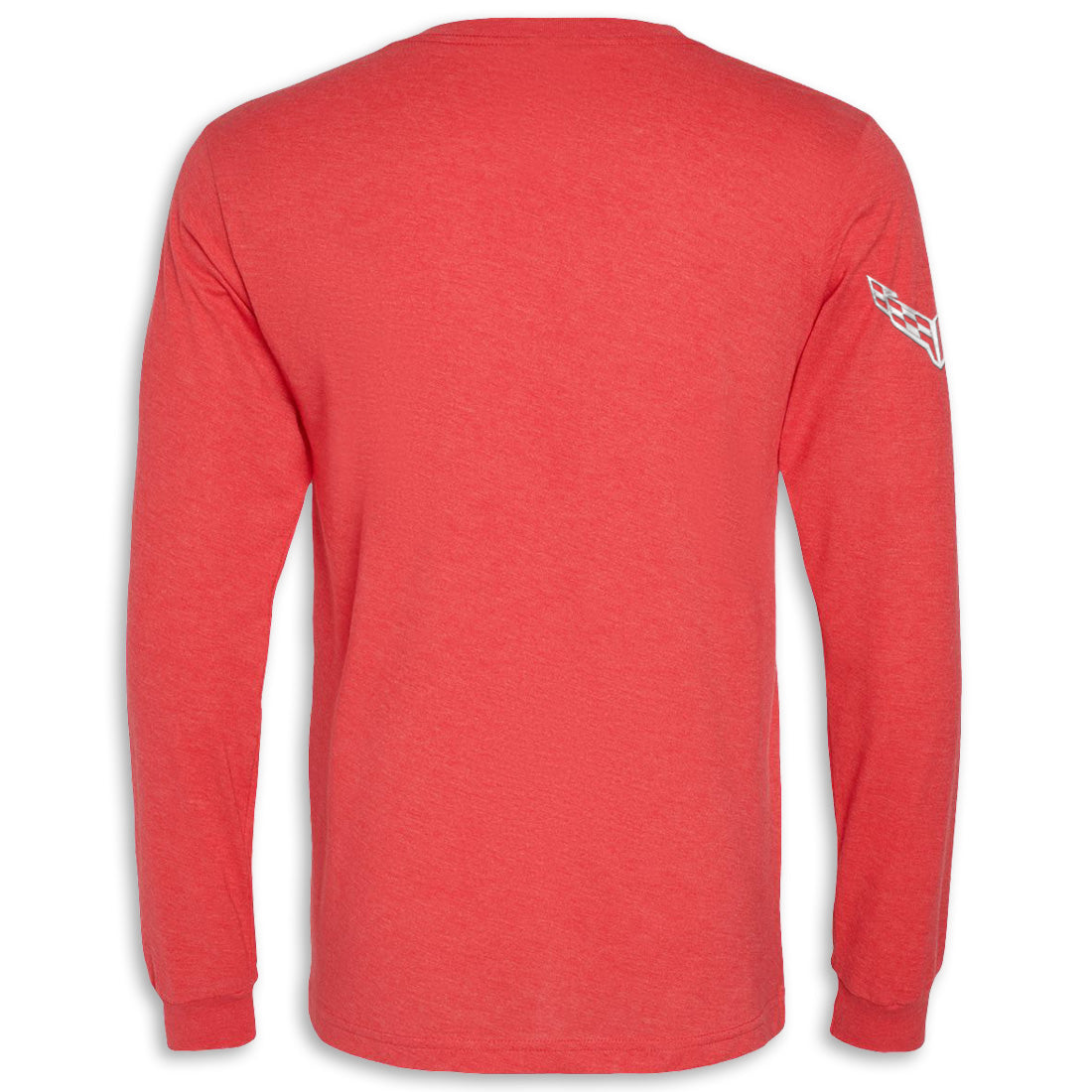 Car Gesture Long Sleeve Tee | Heather Red - Back