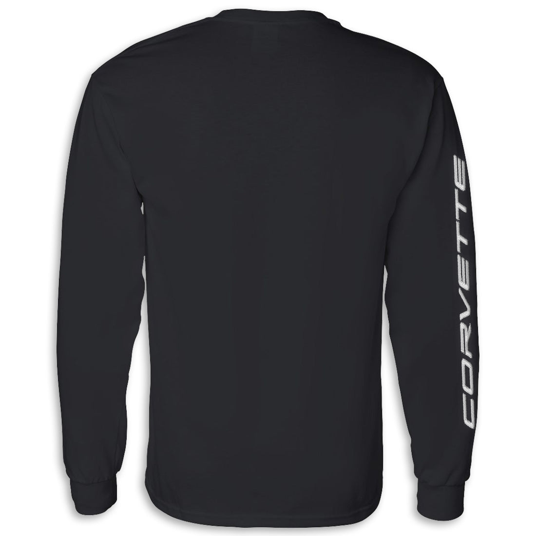 Crossed Flags Long Sleeve Tee | Black - Back